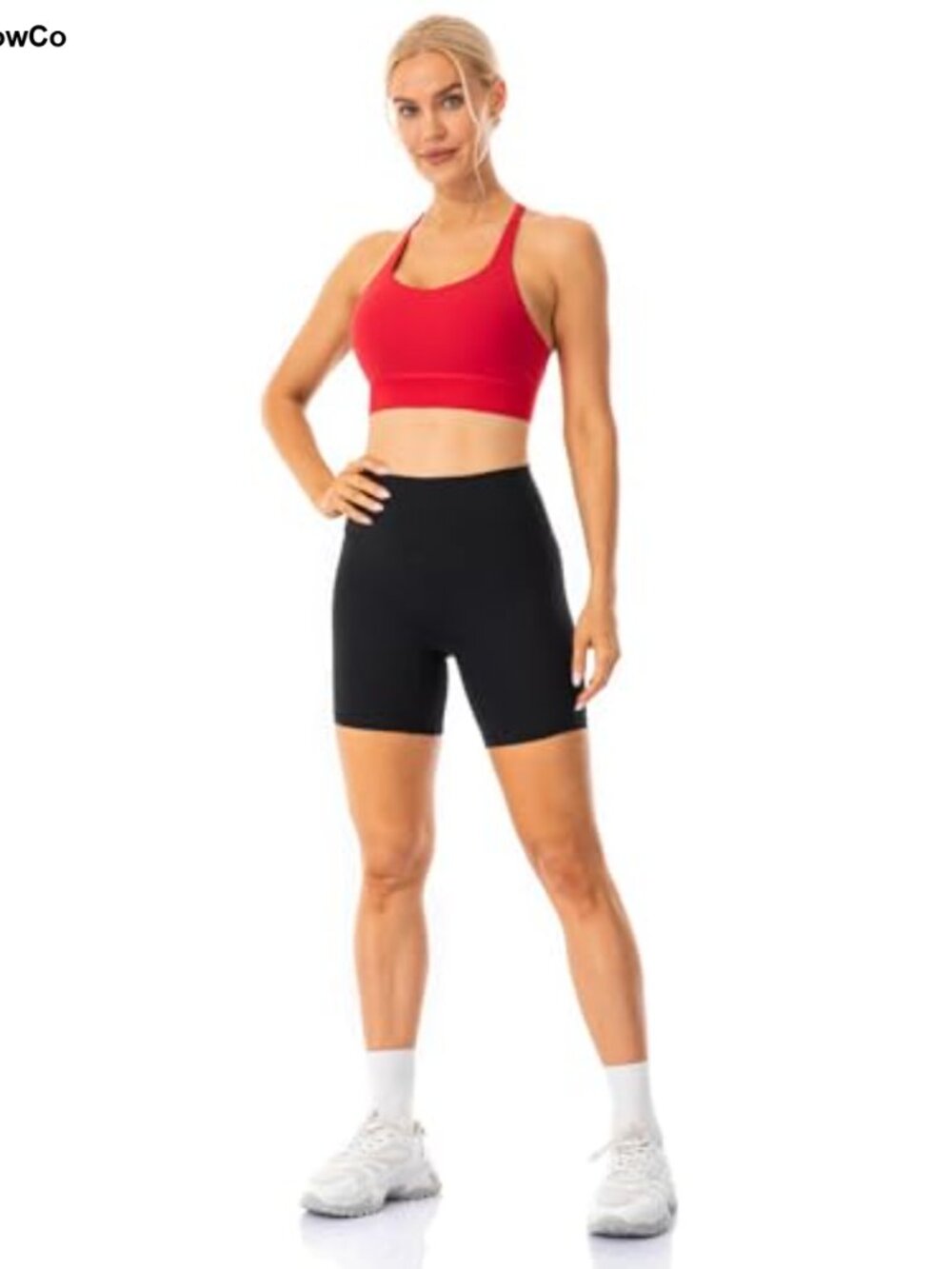 Lavento Womens Workout Biker Shorts Squat Proof Yoga Run - Picture 3 of 6